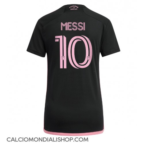 Maglie da calcio Inter Miami Lionel Messi #10 Seconda Maglia Femminile 2024-25 Manica Corta